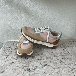 Madewell Pink and Brown Fashion Sneakers